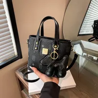 Women's Pu Leather Animal Color Block Argyle Cute Streetwear Square Zipper Shoulder Bag main image 4