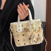 Women's Pu Leather Animal Color Block Argyle Cute Streetwear Square Zipper Shoulder Bag sku image 2