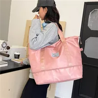 Women's Oxford Cloth Solid Color Classic Style Square Zipper Shoulder Bag Travel Bag main image 2