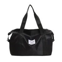 Women's Oxford Cloth Solid Color Classic Style Square Zipper Shoulder Bag Travel Bag sku image 2