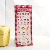 1 Piece Ice Cream Cake School Mixed Materials Cartoon Style Cute Stickers sku image 1