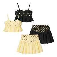 Holiday Travel Beach Women's Sexy Tropical Solid Color Polyester Skirt Co-ord Set Shorts Sets main image 2