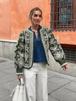 Women's Simple Style Printing Coat main image 1