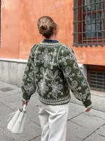 Women's Simple Style Printing Coat main image 3