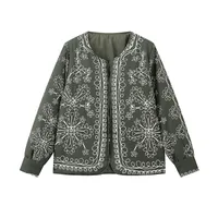 Women's Simple Style Printing Coat sku image 3