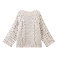 Women's Sweater Long Sleeve Sweaters & Cardigans Romantic Solid Color sku image 2