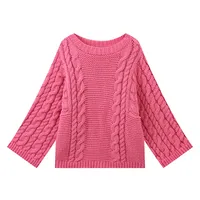 Women's Sweater Long Sleeve Sweaters & Cardigans Romantic Solid Color sku image 8