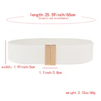 Modern Style Solid Color Alloy Women's Chain Belts main image 2