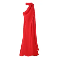 Women's Sheath Dress Casual Elegant Halter Neck Sleeveless Solid Color Maxi Long Dress Holiday Travel Daily main image 4