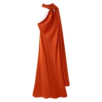 Women's Sheath Dress Casual Elegant Halter Neck Sleeveless Solid Color Maxi Long Dress Holiday Travel Daily main image 9