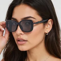 IG Style Casual Retro Solid Color PC UV400 Protection Oval Frame Full Frame Glasses main image 1