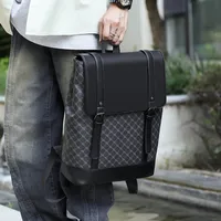 Plaid Casual Holiday Laptop Backpack sku image 2