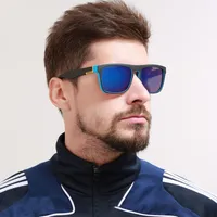 Elegant Sport Style Cool Style Solid Color PC PC Polarized UV400 Protection Square Mountain Style Sport Full Frame Glasses main image 1