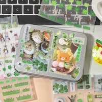 1 Piece Animal School PET Cute Retro Stickers main image 10