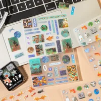 1 Piece Animal School PET Cute Retro Stickers main image 4