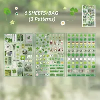 1 Piece Animal School PET Cute Retro Stickers sku image 1