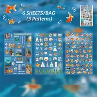 1 Piece Animal School PET Cute Retro Stickers sku image 2