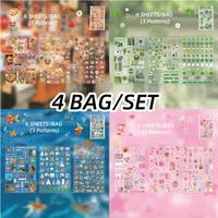 1 Piece Animal School PET Cute Retro Stickers sku image 5