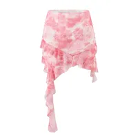 Daily Women's Elegant Sexy Flower Polyester Skirt Co-ord Set Shorts Sets main image 4