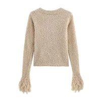 Women's Knitwear Long Sleeve Sweaters & Cardigans Simple Style Classic Style Solid Color main image 3