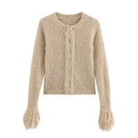 Women's Knitwear Long Sleeve Sweaters & Cardigans Simple Style Classic Style Solid Color sku image 1