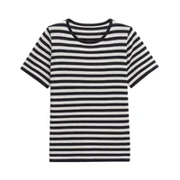 Women's T-shirt Short Sleeve T-Shirts Casual Style Classic Style Stripe main image 5