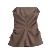 Daily Women's Casual Elegant Solid Color Polyester Pleated Pant Co-ord Set Shorts Sets main image 3