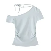 Women's T-shirt Short Sleeve T-Shirts Casual Elegant Solid Color main image 3