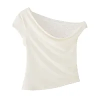 Women's T-shirt Short Sleeve T-Shirts Casual Elegant Sexy Lace main image 4