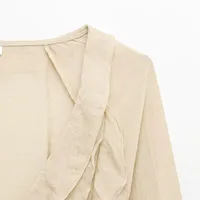 Women's Blouse Long Sleeve Blouses Simple Style Classic Style Solid Color main image 5