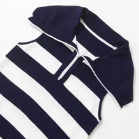 Women's Sheath Dress Elegant Turndown Sleeveless Stripe Above Knee Holiday Daily main image 4