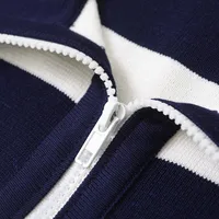 Women's Sheath Dress Elegant Turndown Sleeveless Stripe Above Knee Holiday Daily main image 6