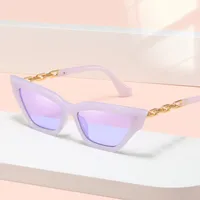 IG Style Personality All-Matching Elegant Solid Color PC UV400 Protection Cat Eye Butterfly Frame Full Frame Glasses main image 3
