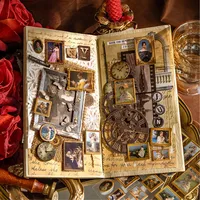 1 Piece Oil Painting School Paper Card Retro French Style Stickers main image 10