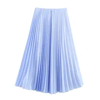 Women's Skirt Simple Style Classic Style Solid Color Midi Dress Holiday Daily main image 2