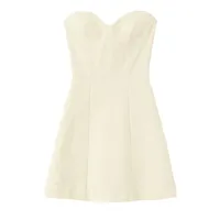 Women's A- Line Skirt Sexy Strapless Sleeveless Solid Color Above Knee Daily Street sku image 1