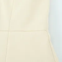 Women's A- Line Skirt Sexy Strapless Sleeveless Solid Color Above Knee Daily Street main image 4