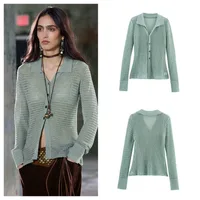 Women's Cardigan Long Sleeve Sweaters & Cardigans Casual Elegant Simple Style Solid Color main image 1