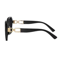 Casual Elegant Streetwear Solid Color PC UV400 Protection Tinted Lenses Square Full Frame Glasses main image 5