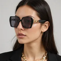 Casual Elegant Streetwear Solid Color PC UV400 Protection Tinted Lenses Square Full Frame Glasses main image 1