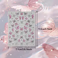 IG Style Princess Cartoon Style Butterfly Nail Stickers Nail Sticker main image 5