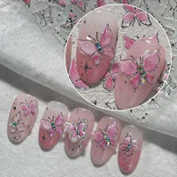 IG Style Princess Cartoon Style Butterfly Nail Stickers Nail Sticker main image 1
