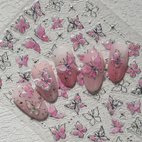 IG Style Princess Cartoon Style Butterfly Nail Stickers Nail Sticker main image 4
