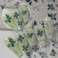 IG Style Princess Cartoon Style Butterfly Nail Stickers Nail Sticker main image 6