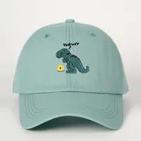 Unisex Cute Dinosaur Machine Embroidery Curved Eaves Baseball Cap main image 5
