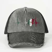 Unisex Cute Artistic Electrocardiogram Curved Eaves Baseball Cap main image 1