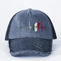 Unisex Cute Artistic Electrocardiogram Curved Eaves Baseball Cap main image 2