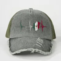 Unisex Cute Artistic Electrocardiogram Curved Eaves Baseball Cap main image 3