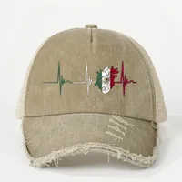 Unisex Cute Artistic Electrocardiogram Curved Eaves Baseball Cap main image 4
