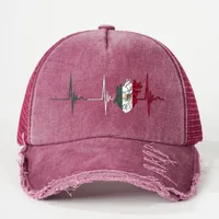 Unisex Cute Artistic Electrocardiogram Curved Eaves Baseball Cap main image 5